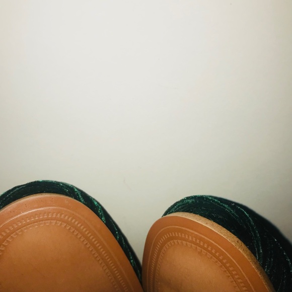 New Sam Edelman Spring Easter Women’s Lior Green Velvet Loafers Flat Shoes 6 1/2 - Picture 11 of 11